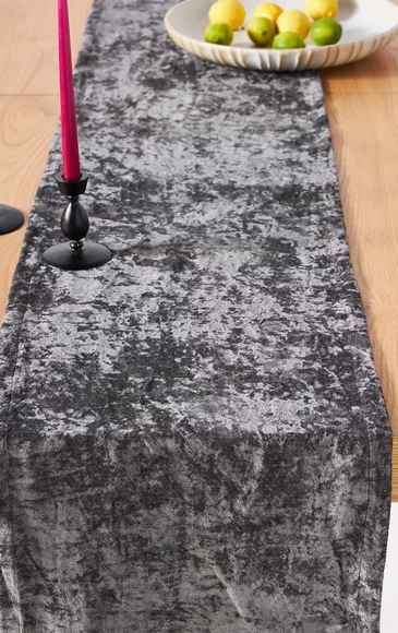 Anthropologie Linnea Crushed Velvet Table Runner - Picture 1 of 6